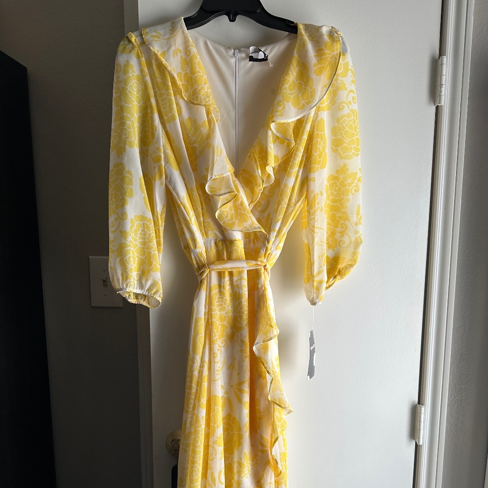 NWT MAISON TARA Chiffon Midi Dress Size 12